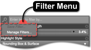 Filter Menu