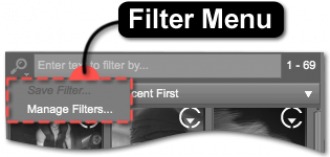 Filter Menu